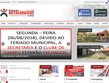 Tablet Screenshot of metalurgicosdematao.org.br